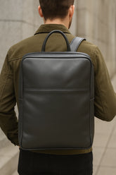 SleekForm Leather Backpack